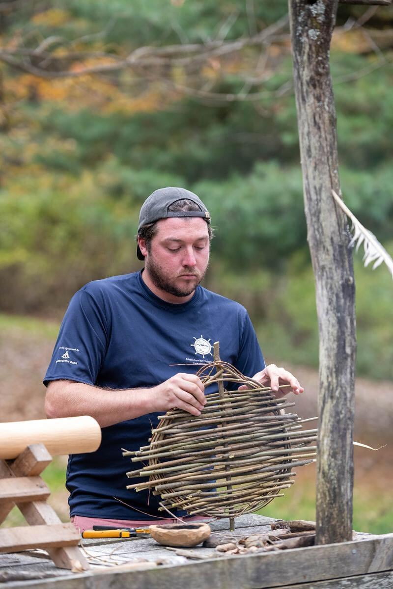 Forest School Educators Learning Outdoor Survival Skills
